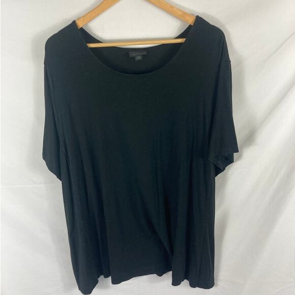 J Jill Wearever Collection Black Tunic Top Size 4X - Picture 1 of 4